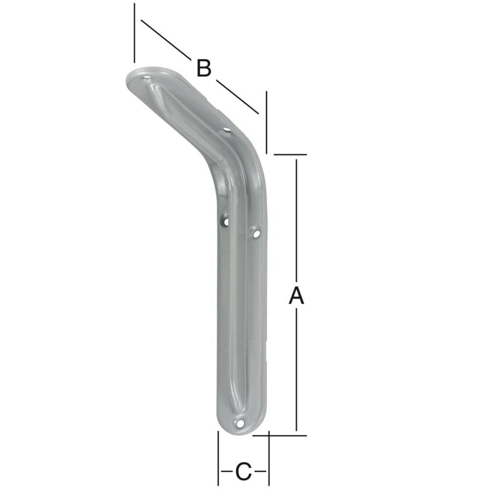 Kulmakannatin Format Harmaa 195 x 135 mm