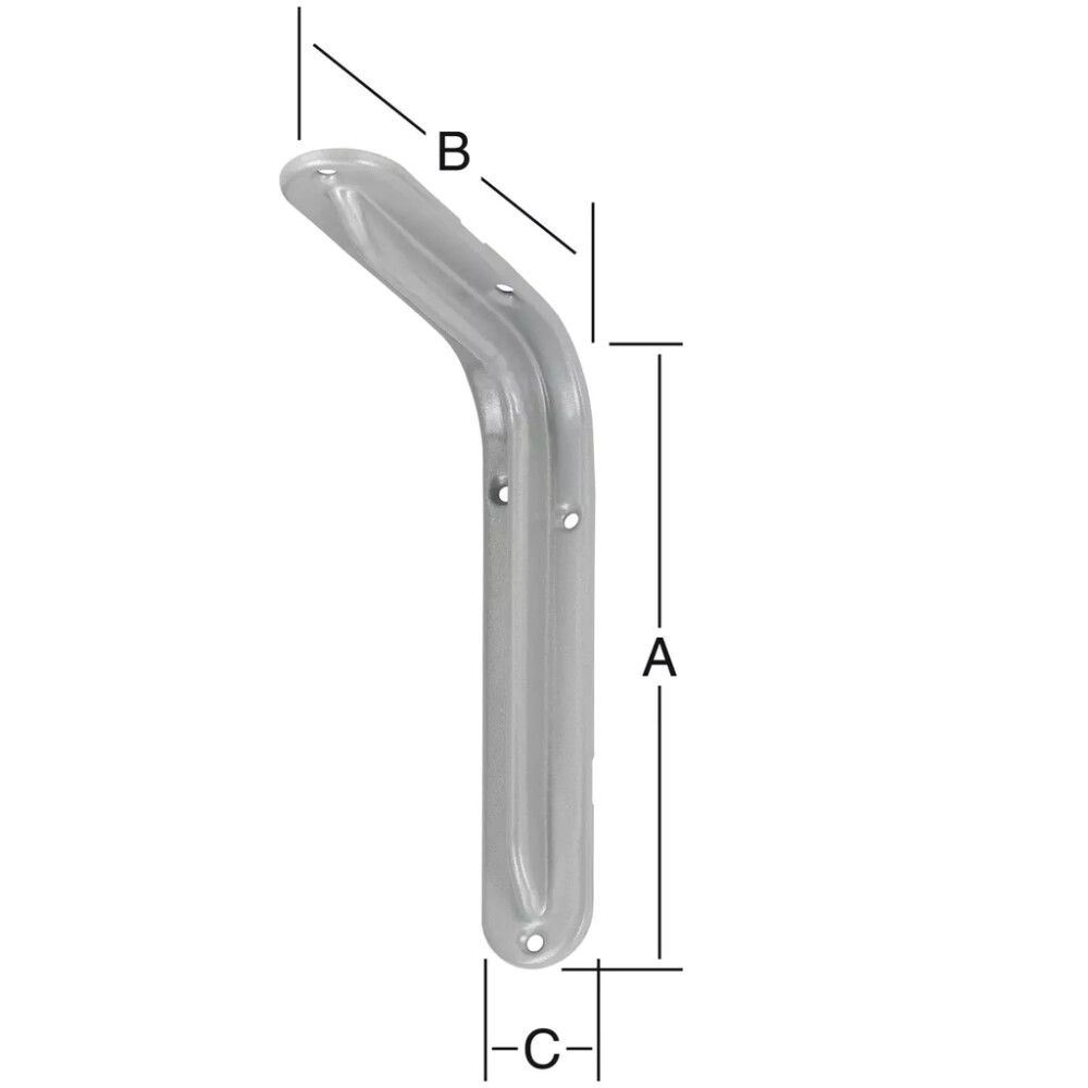 Kulmakannatin Format Harmaa 195 x 135 mm
