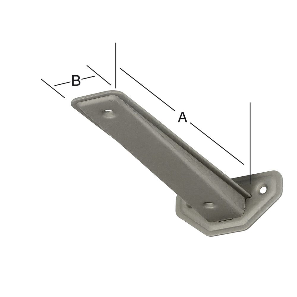 Kulmakannatin 3F Design Metalli 190 x 38 mm