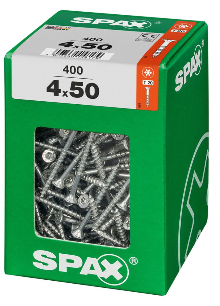 Ruuvi TRX WIROX Spax 4,0x50 XL 400 KPL