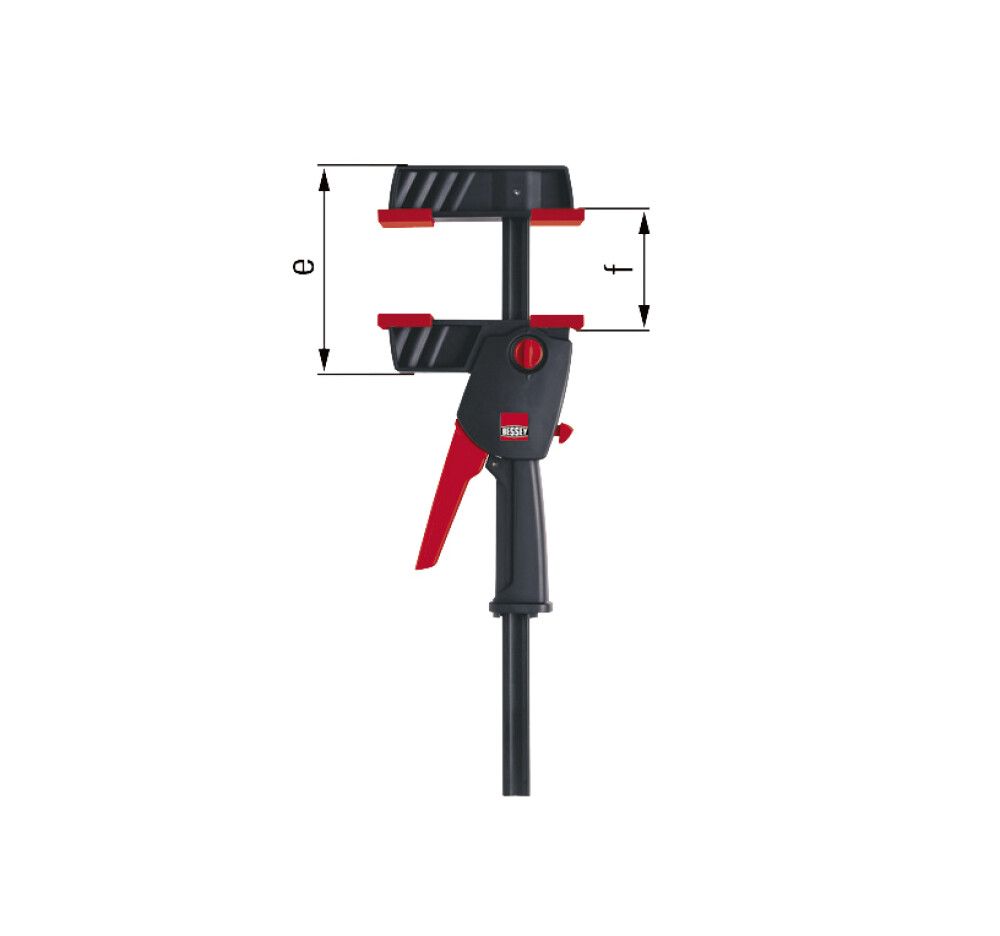 Yhden käden puristin Bessey DuoKlamp 300 mm 85 mm