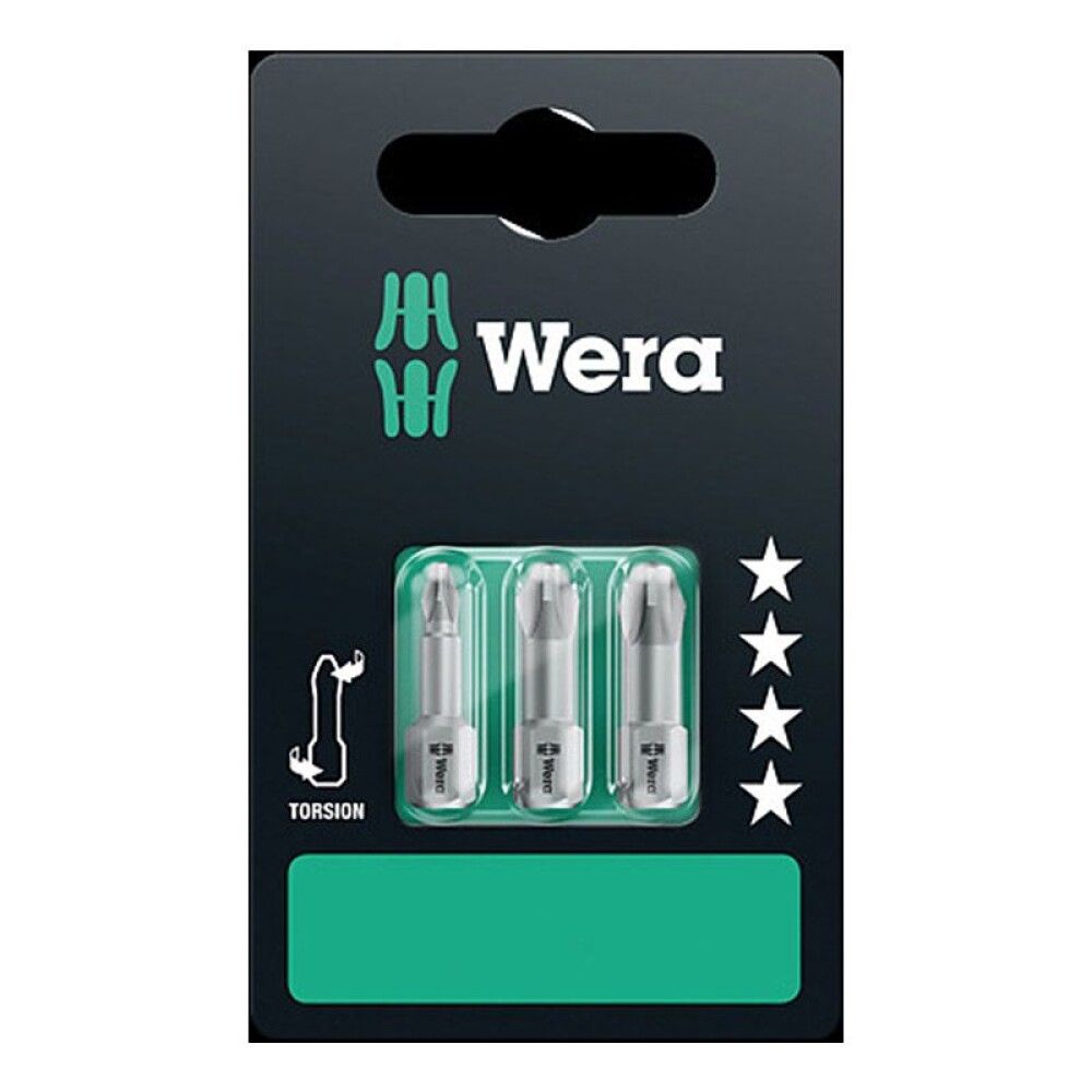 Ruuvauskärkisarja Wera 851/1 TZ Phillips PH1/PH2/PH3 x 25 mm 3 kpl/pkt