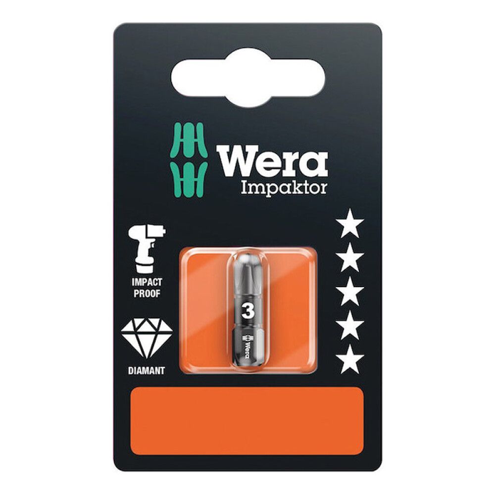 Ruuvauskärki Wera Impaktor PZ 3 25 mm