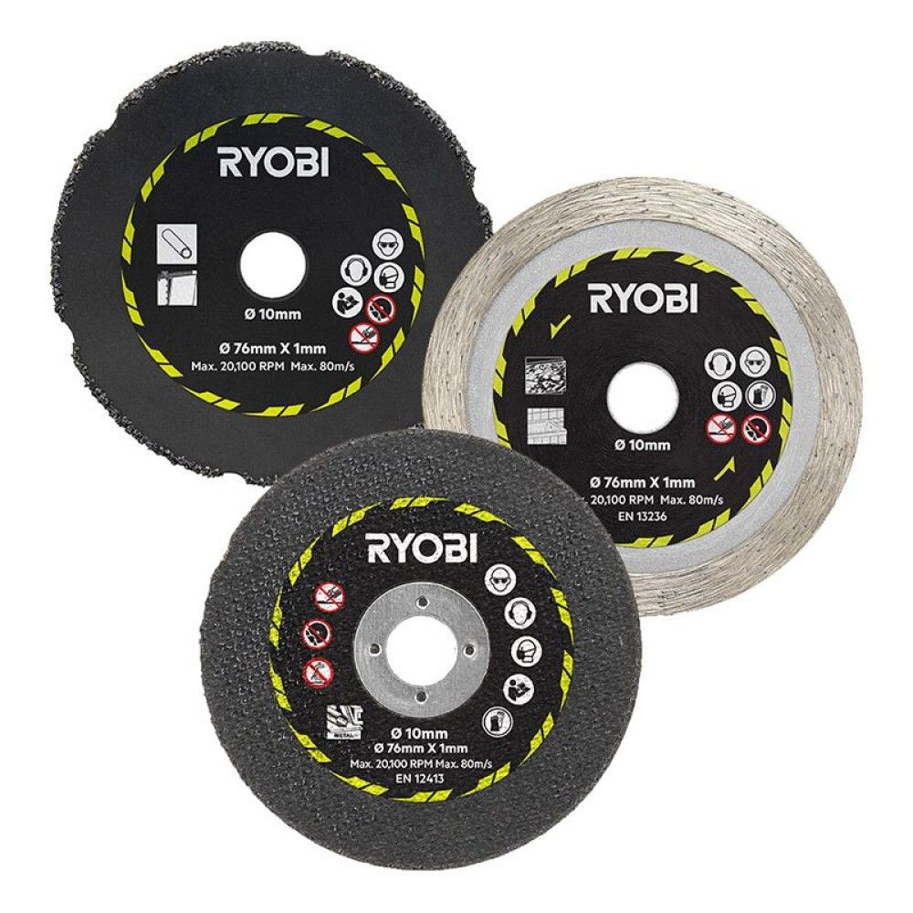 Laikkasetti Ryobi RAKCOT03 3 kpl