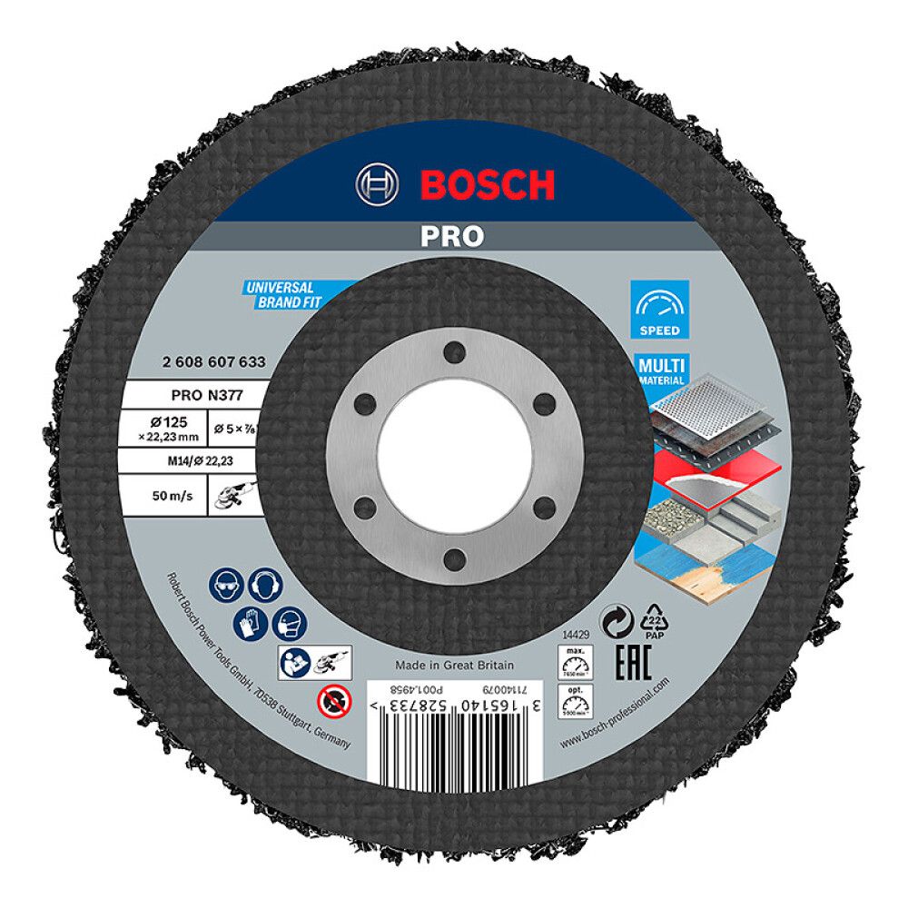 Metallin puhdistuslaikka Bosch 125 mm