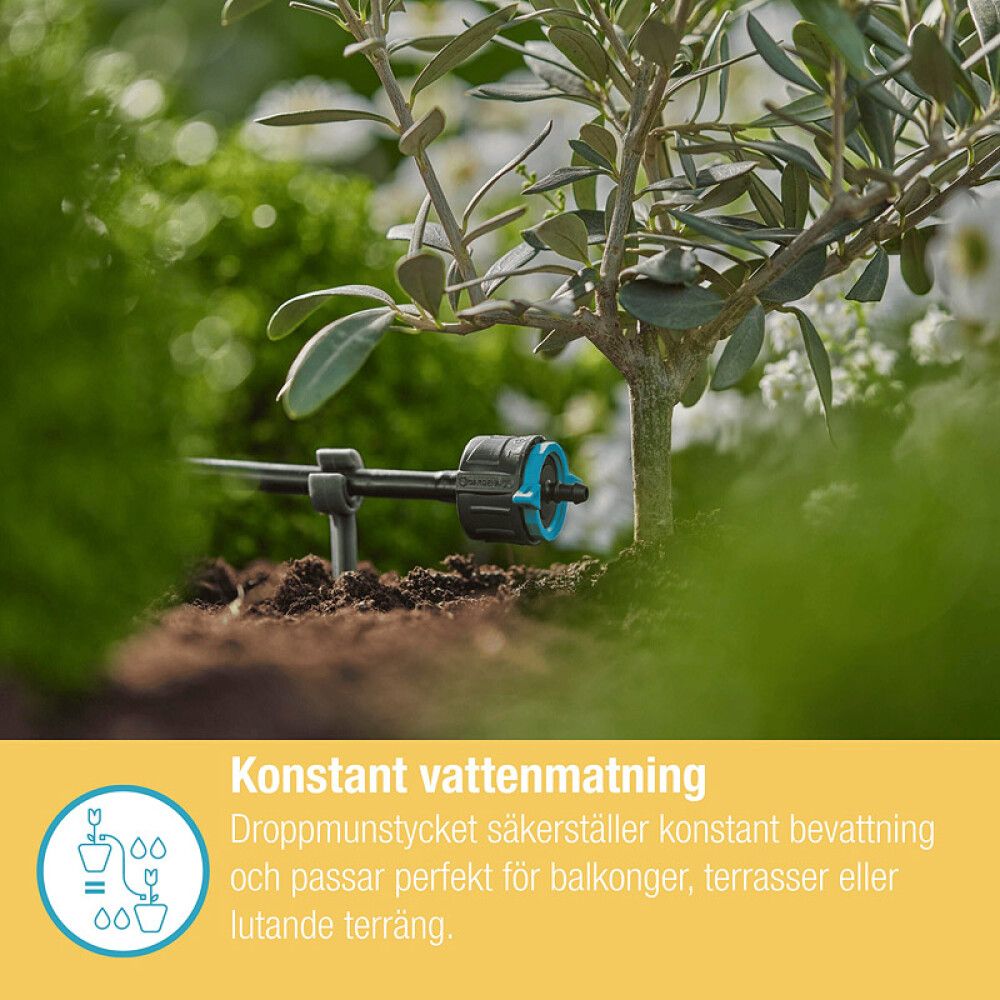 Päätytippusuutin Gardena Micro-Drip säädettävä 8 l