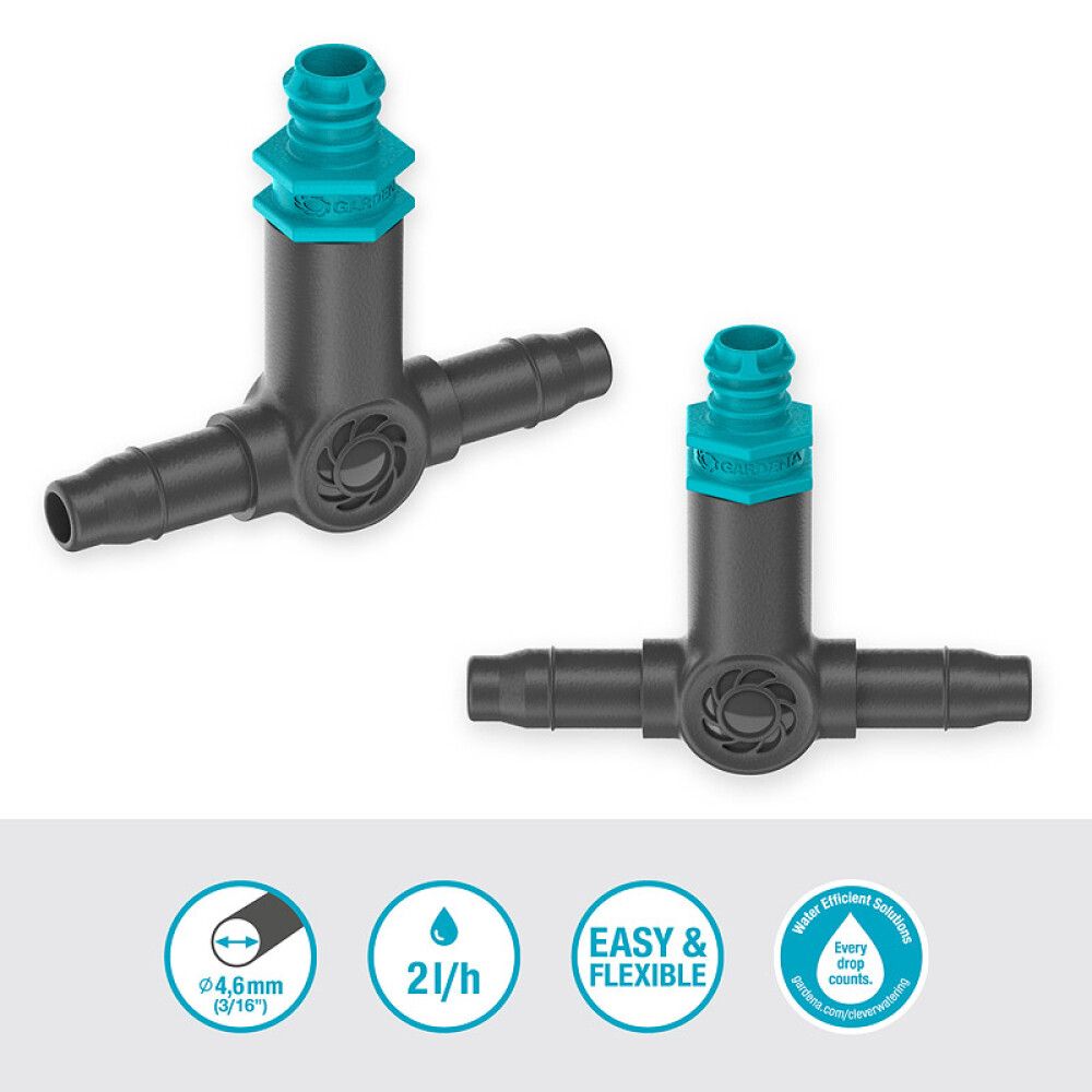 Rivitippusuutin Gardena Micro-Drip säädettävä 2 l