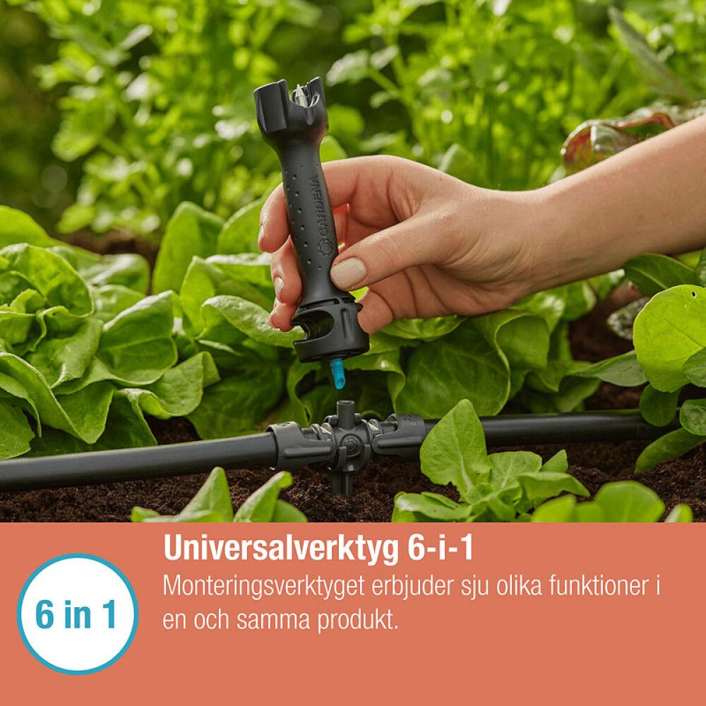 Asennustyökalu Gardena Micro-Drip kastelusarjaan