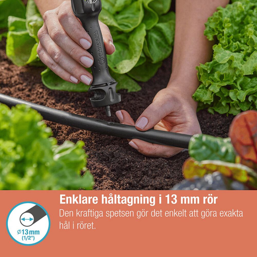Asennustyökalu Gardena Micro-Drip kastelusarjaan