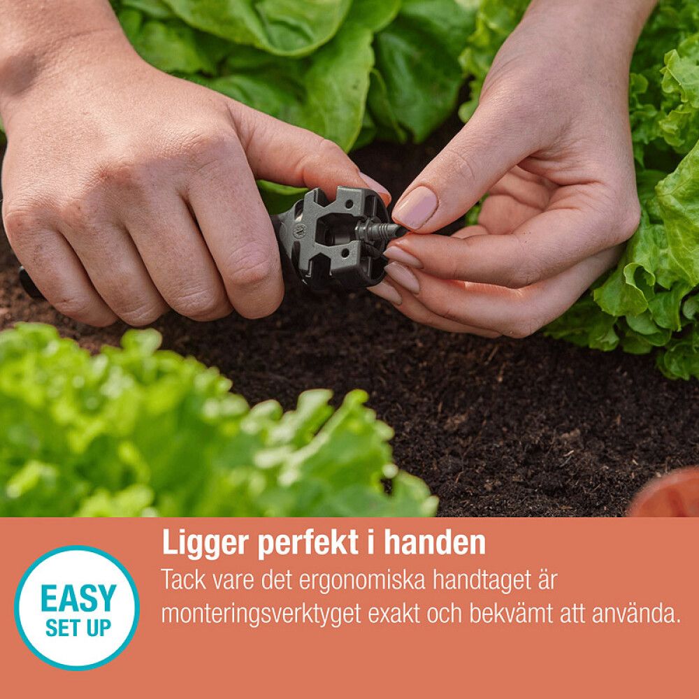 Asennustyökalu Gardena Micro-Drip kastelusarjaan
