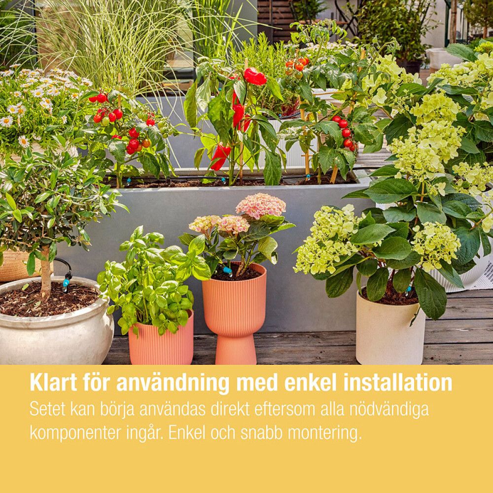 Kastelusarja Gardena Micro-Drip terassille