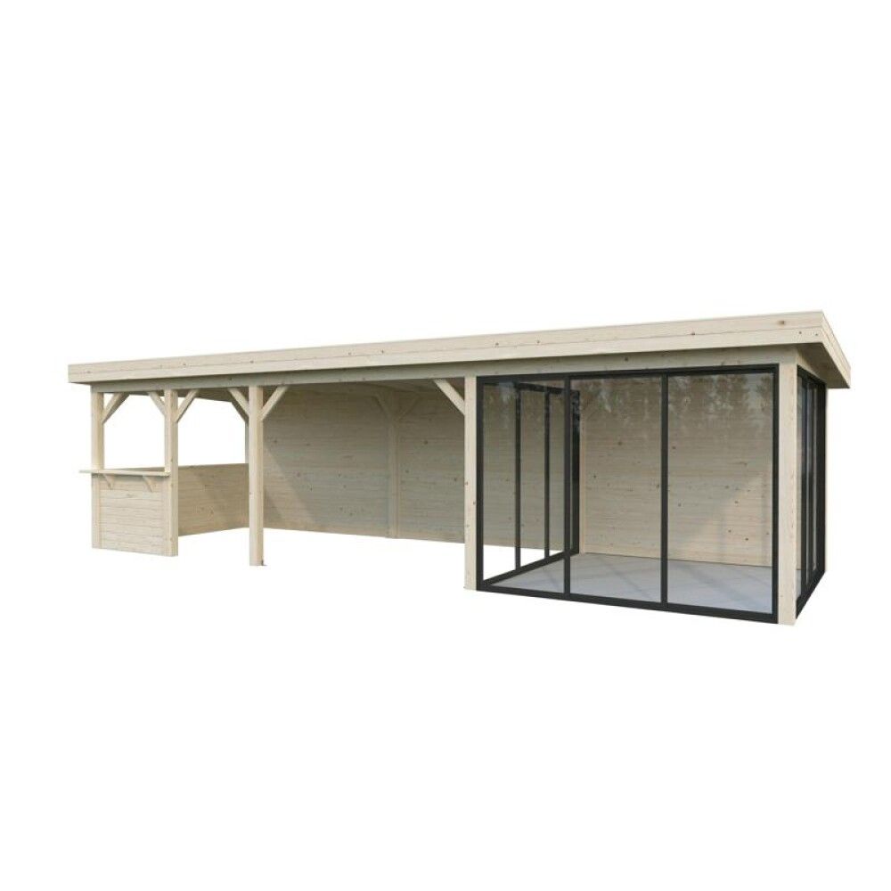 Paviljonki Palmako Lenna 416 liukuovilla 24,9 m²