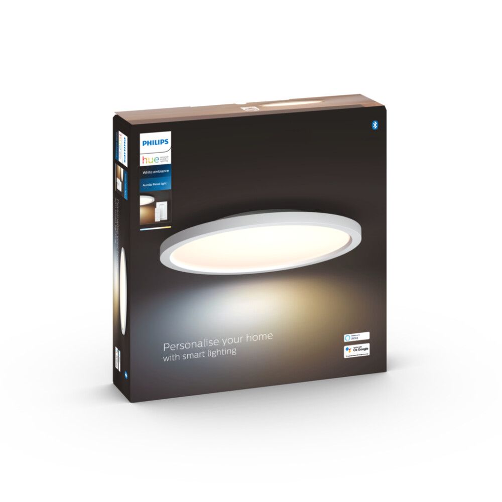 Kattovalaisin Philips Hue Aurelle Round Valkoinen 40 x 5 cm