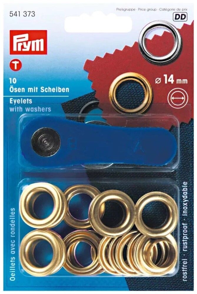 Messinkirengas Prym Ø 8 mm 24 kpl/pkt