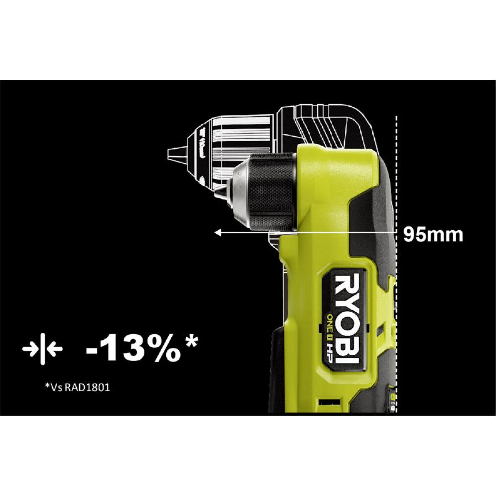 Kulmaruuvinväännin Ryobi ONE+ HP RAD18C-0