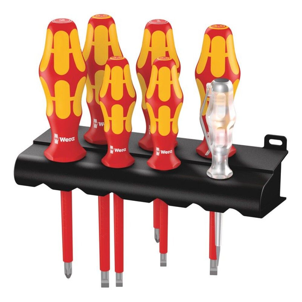 Ruuvimeisselisarja Wera 160 i/7 Rack VDE 7-os
