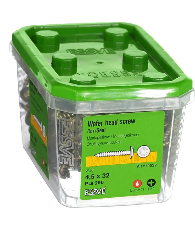 Ohutlevyruuvi Essve 4,5 x 32 mm 250 kpl