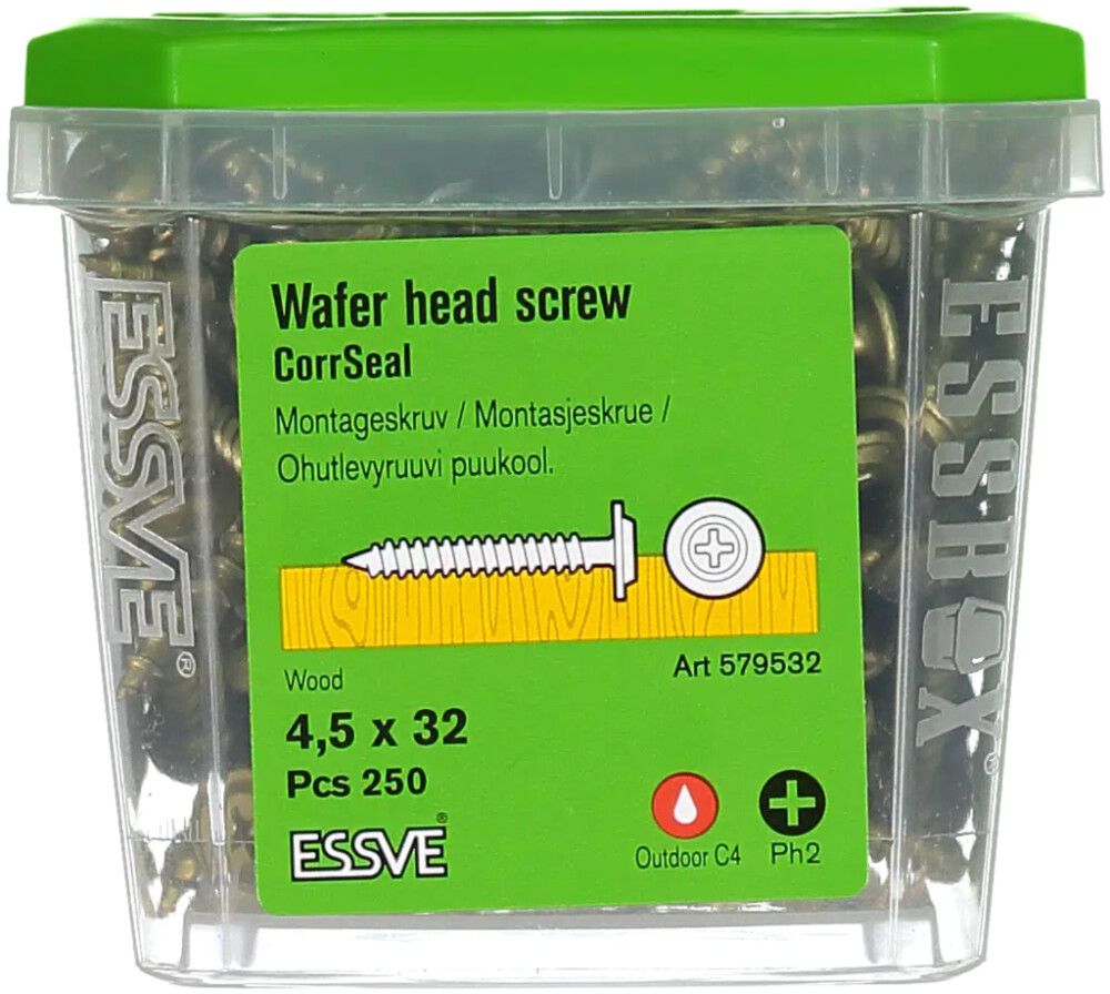 Ohutlevyruuvi Essve 4,5 x 32 mm 250 kpl