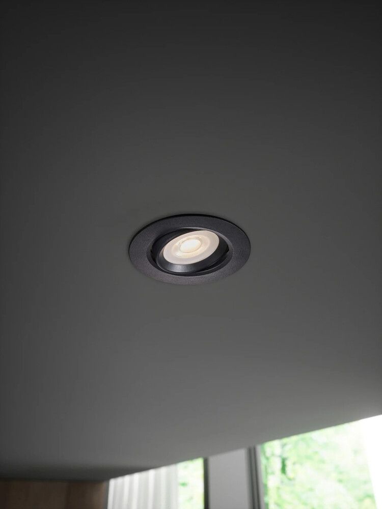 Uppospotti Nordlux Roar 1-osainen Musta