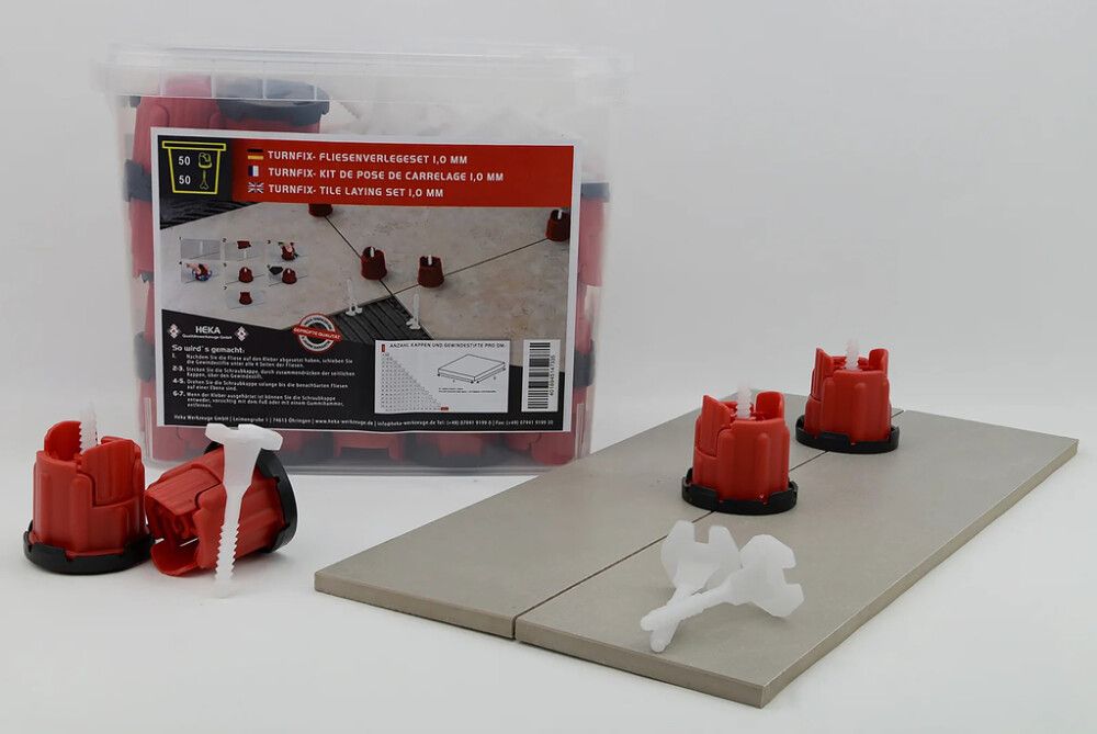 Ruuvitappi ja kierrekorkki setti Heka Turnfix 100 kpl/pkt