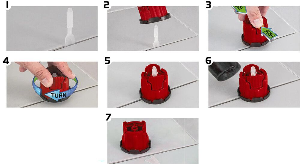 Ruuvitappi ja kierrekorkki setti Heka Turnfix 100 kpl/pkt