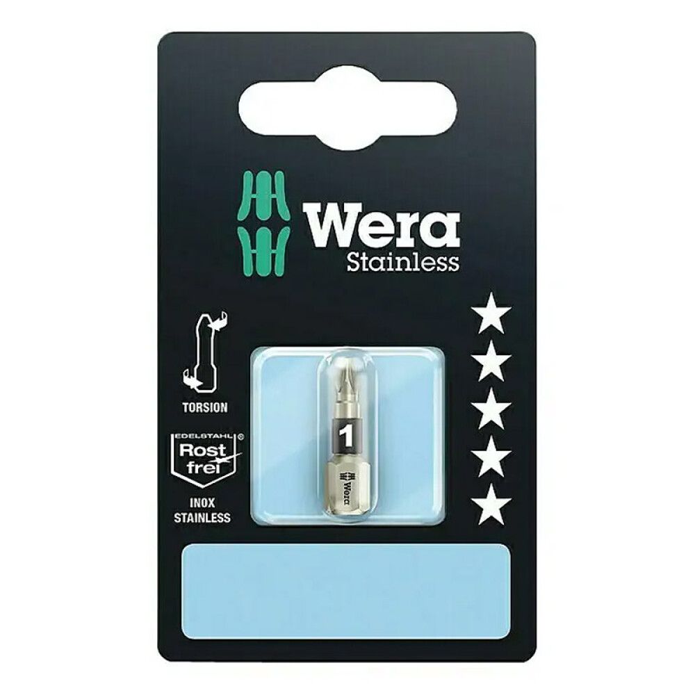 Ruuvauskärki Wera Stainless Torsion PZ 1 25 mm
