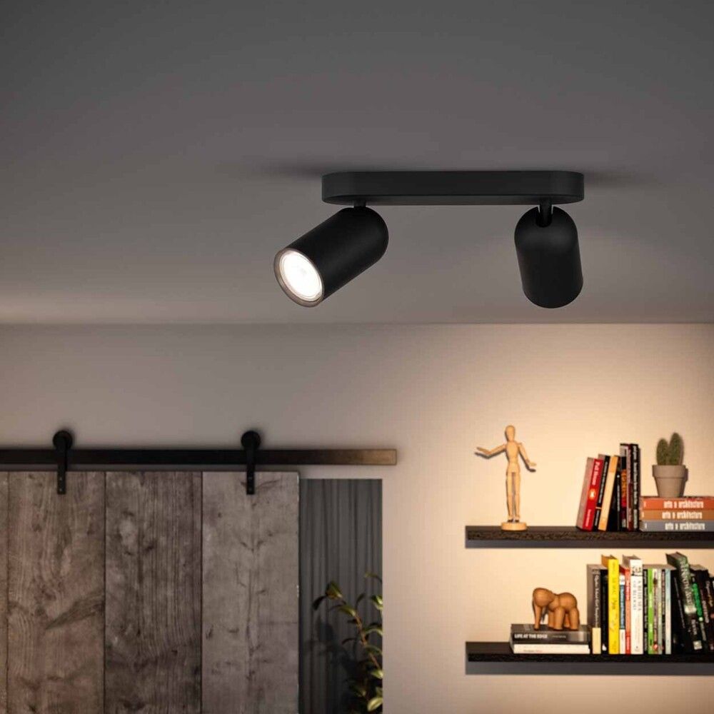 Spottivalaisin Philips Pongee 2-os Musta