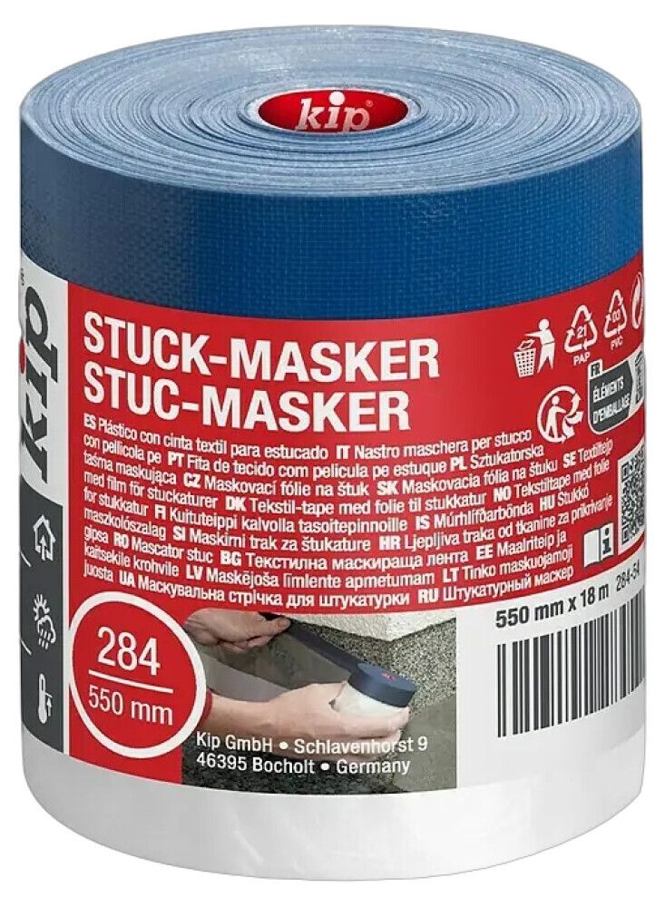 Suojamuovi ja rappausteippi KIP sininen 550 mm x 18 m