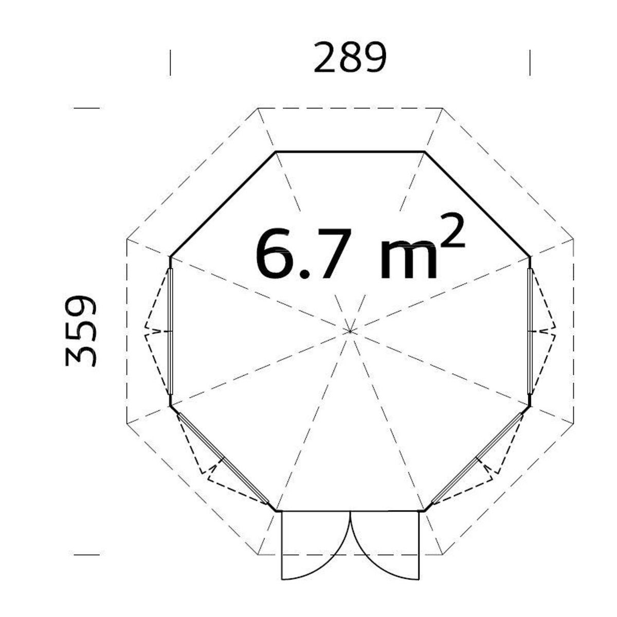 Huvimaja Palmako Veronica 4 6,7 m²