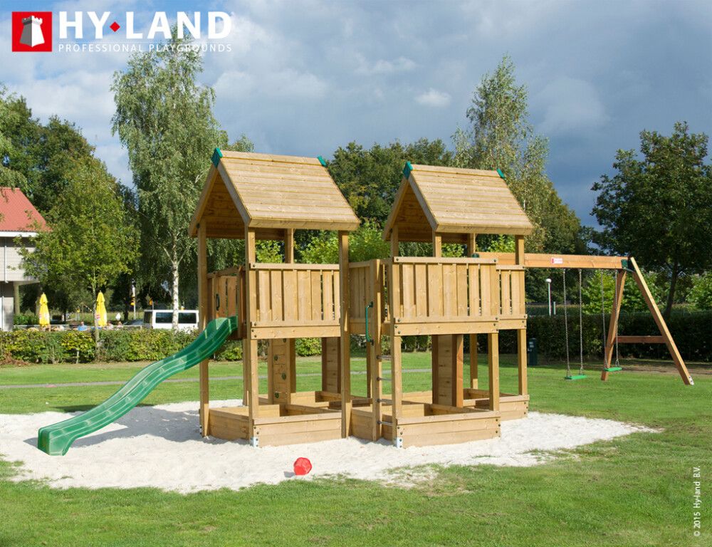 Leikkitorni HY Land malli 7 ja keinumoduuli