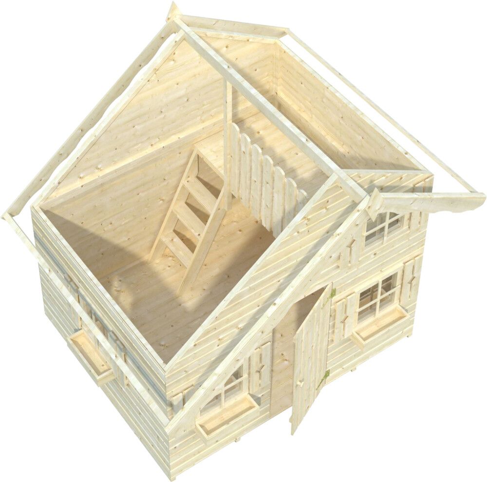 Leikkimökki Palmako Tom parvella 3,8 m²