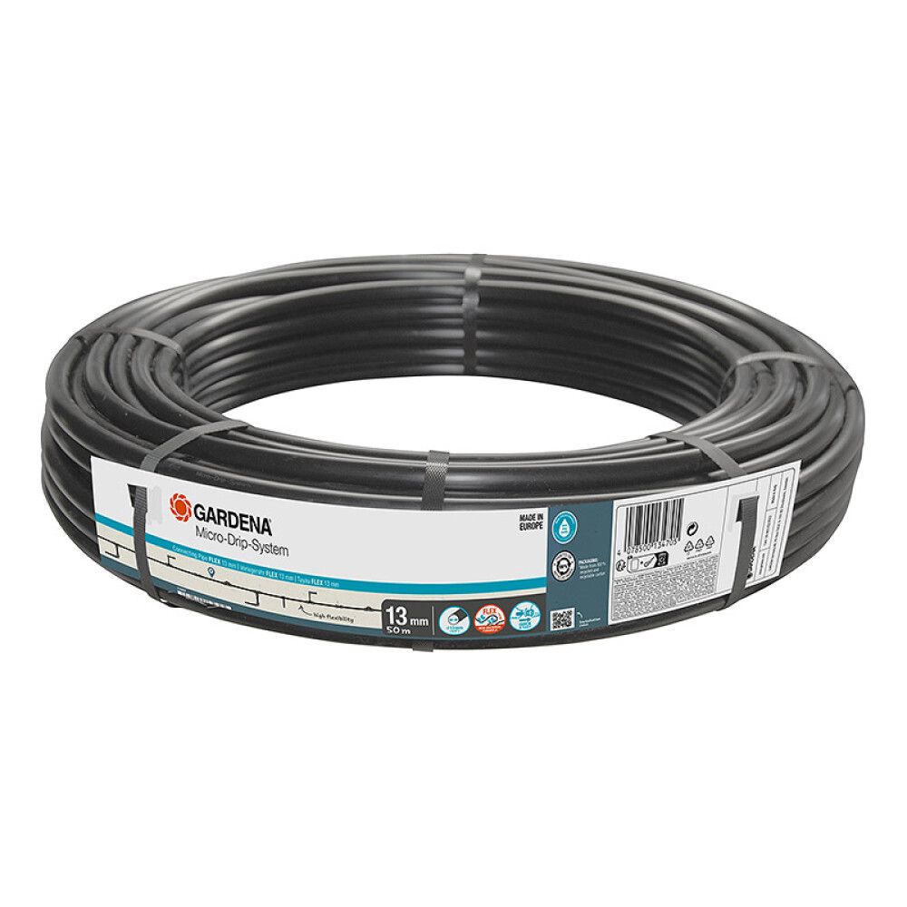 Runkoputki Gardena Flex Micro-Drip musta Ø 13 mm x 50 m