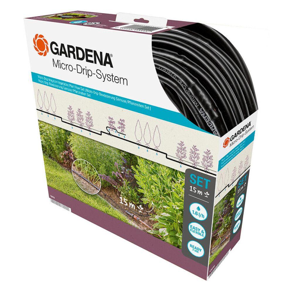 Kastelusarja Gardena MicroDrip kasviriveille 15 m