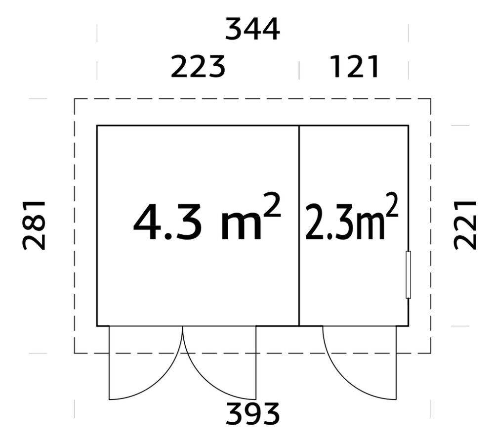 Varasto Palmako Kalle 6,6 m²
