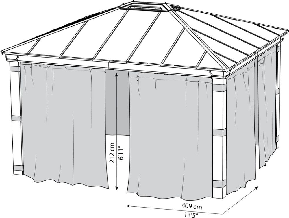 Verhosetti Palram-Canopia Dallas 3,60 x 4,22 m