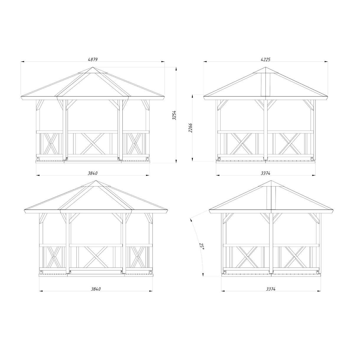Huvimaja Palmako Betty 9,9 m²