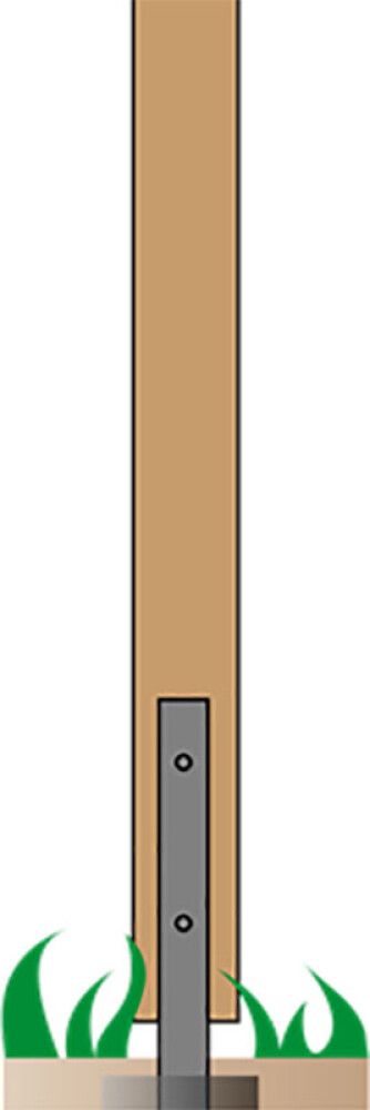 Aitatolppa 6,8 x 6,8 x 268 cm