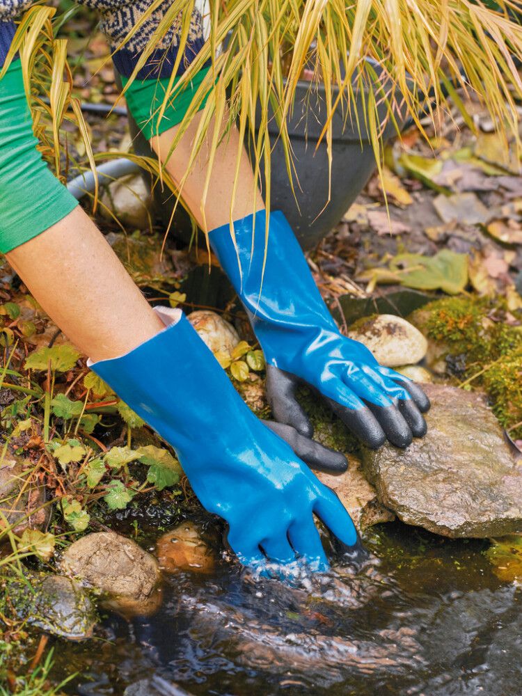 Puutarhakäsine Gardol vedenpitävä sininen koko 9