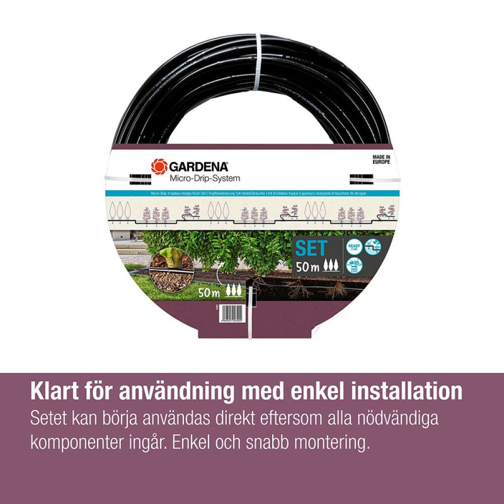 Kastelusarja Gardena Micro-Drip kasviriveille 13 mm 50 m