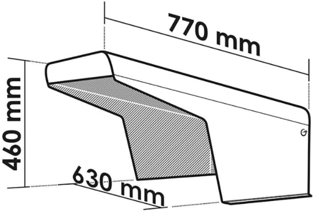 Suojakatos robottiruohonleikkuriin teräs