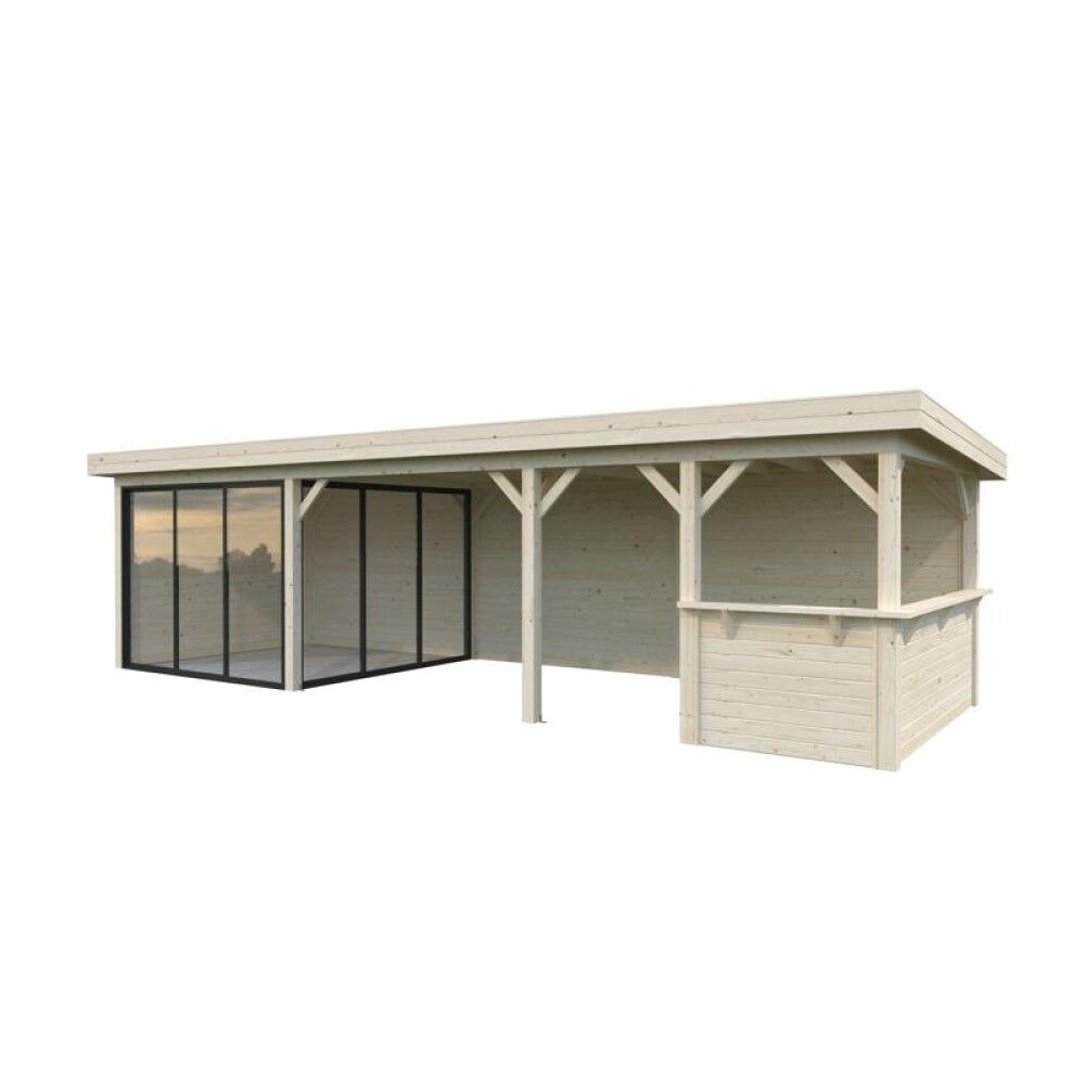 Paviljonki Palmako Lenna 415 liukuovilla 24,9 m²