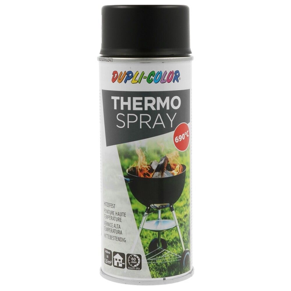 Kuumankestomaali Dupli-Color Thermo Spray musta 400 ml