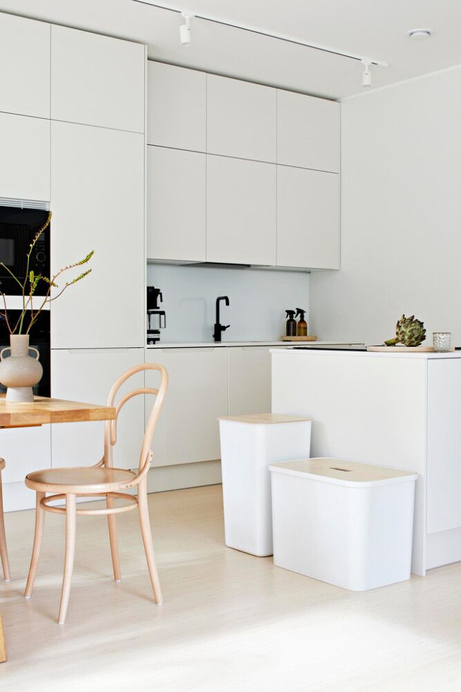 Lajitteluastiasetti Smartstore Collect 76 l Valkoinen Vanerikannella