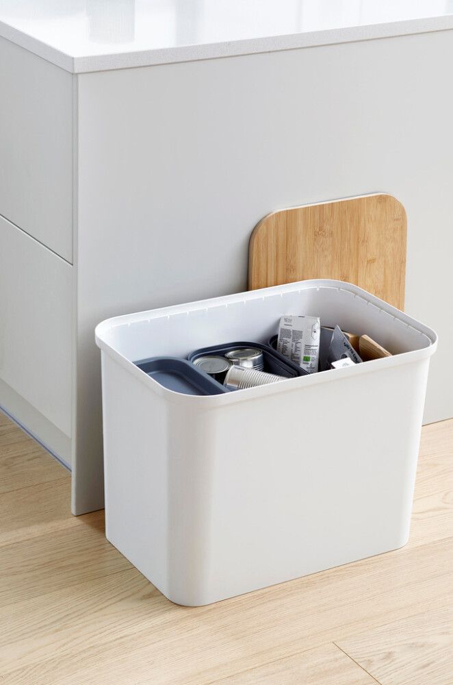 Lajitteluastiasetti Smartstore Collect 76 l Valkoinen Vanerikannella