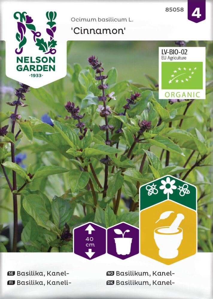 Kanelibasilika Nelson Garden Cinnamon