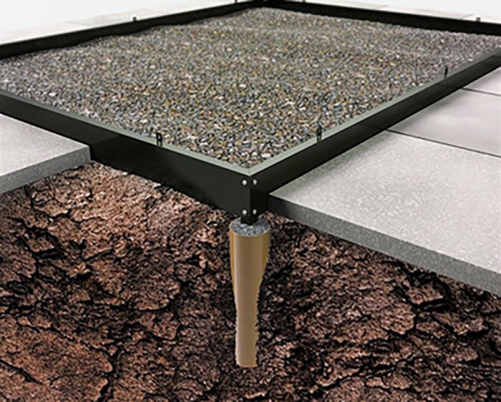 Terässokkeli Altan alumiini 1,3 m² kasvihuoneeseen