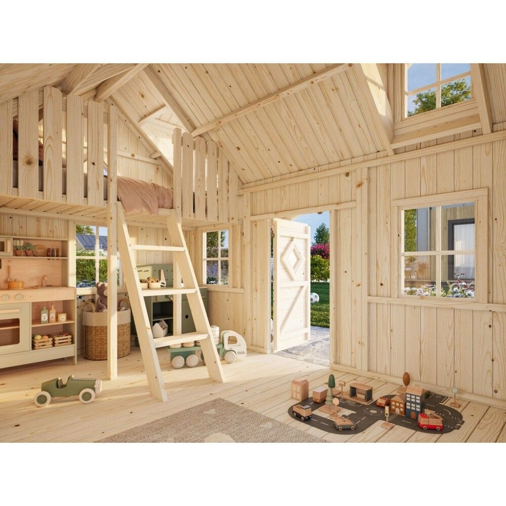 Leikkimökki Palmako Marie parvella 5,2 m²