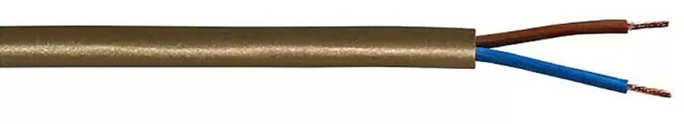 Muovikaapeli Kabelexpress H03VVH2-F 2x0,75 mm² kultainen (per metri)