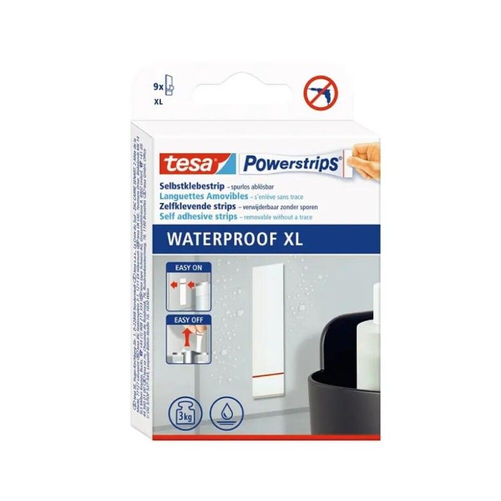 Waterproof-tarraliuskat tesa® XL 9 kpl/pkt