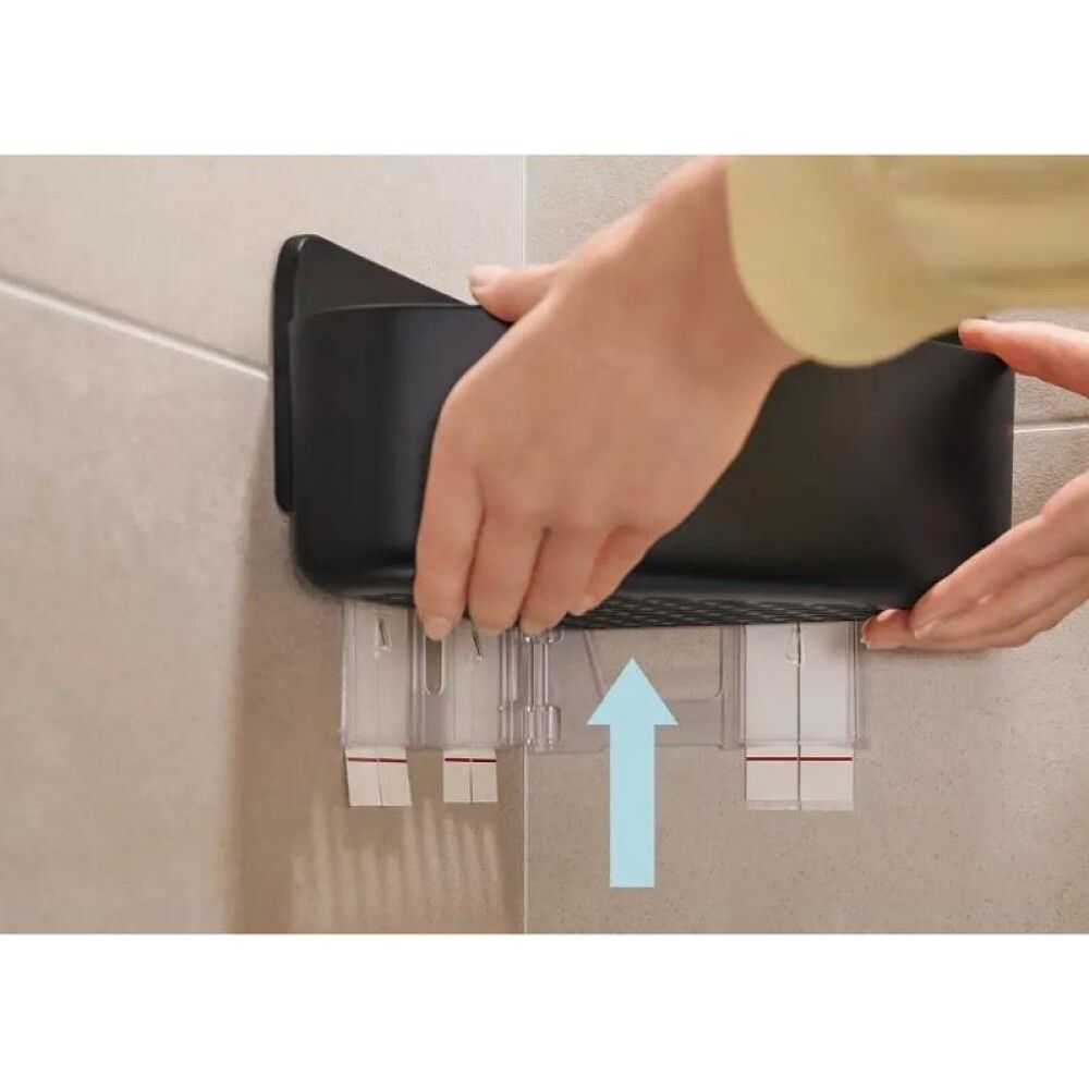 Suihkukori tesa® Lavaa mattamusta M-koko